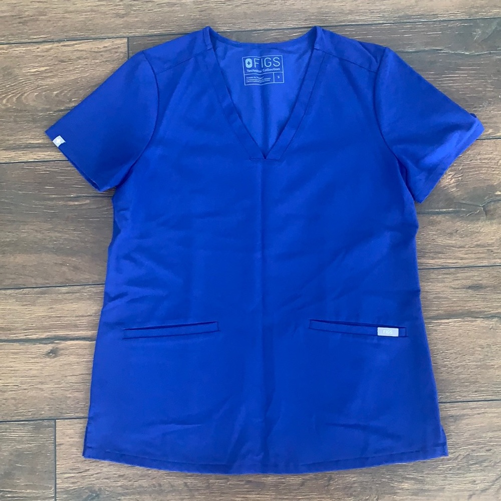Royal Blue FIGS Scrub Top